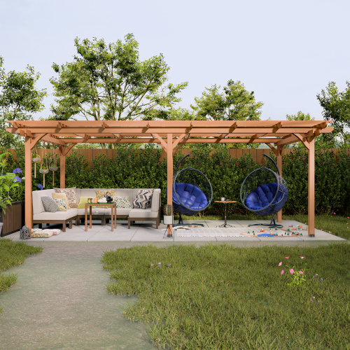 wood pergola
