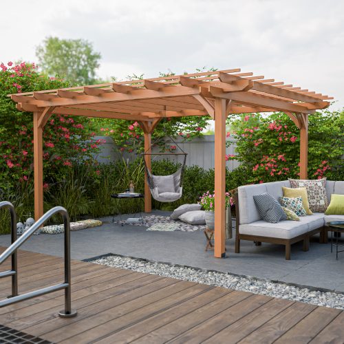 wood pergola 14'
