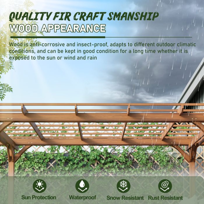 wood pergola