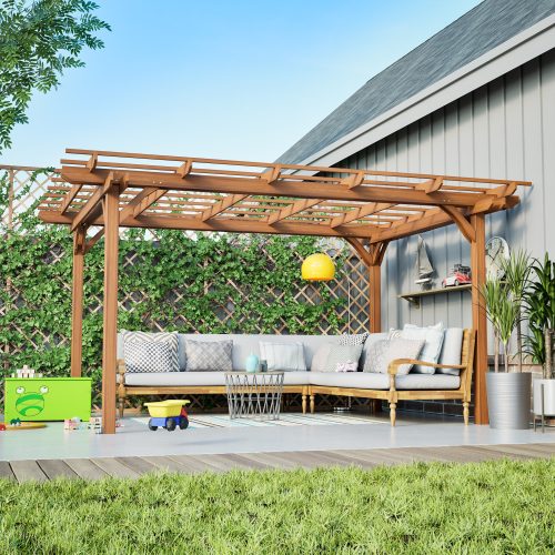 wood pergola