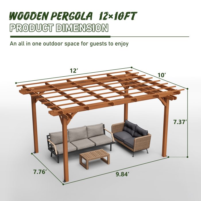 wood pergola