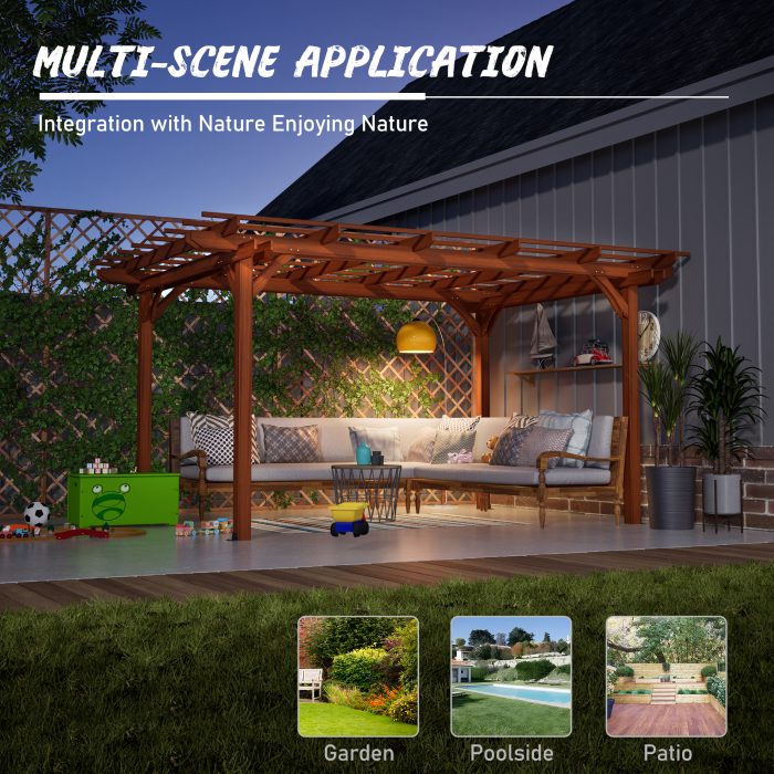 wood pergola