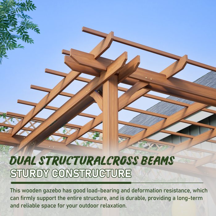 wood pergola